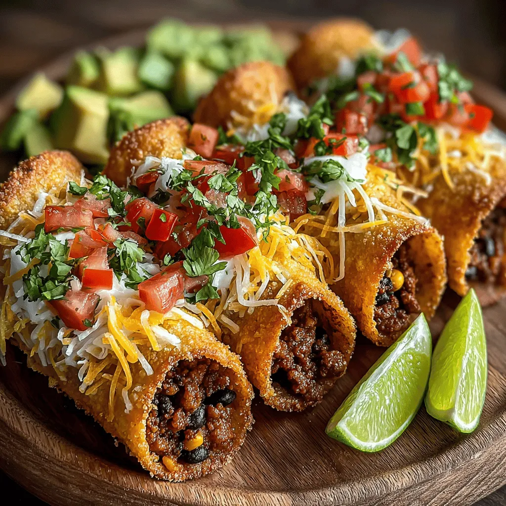 Mini Chicken Tostada Cones are an exciting and innovative take on traditional tostadas, perfect for anyone looking to elevate their appetizer game or serve something unique at their next gathering. These bite-sized cones not only deliver a delightful crunch but also pack a punch of flavor, making them an ideal choice for parties, casual family dinners, or even as a fun snack option. The versatility of this dish allows you to customize it to suit your tastes and dietary preferences, ensuring that everyone at the table can enjoy a tasty treat.
