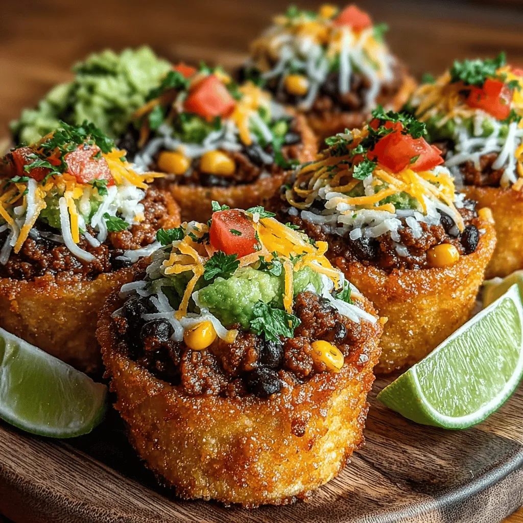 Mini Chicken Tostada Cones are an exciting and innovative take on traditional tostadas, perfect for anyone looking to elevate their appetizer game or serve something unique at their next gathering. These bite-sized cones not only deliver a delightful crunch but also pack a punch of flavor, making them an ideal choice for parties, casual family dinners, or even as a fun snack option. The versatility of this dish allows you to customize it to suit your tastes and dietary preferences, ensuring that everyone at the table can enjoy a tasty treat.