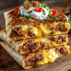 Nacho wraps have become a beloved staple in many households, celebrated for their versatility and satisfying nature. Whether served as a quick weeknight dinner, a game day snack, or a fun party appetizer, nacho wraps offer a delightful fusion of flavors and textures that can please any palate. The Cheesy Chili Chicken Nacho Wraps stand out in this category, bringing together the comforting richness of melted cheese, the heartiness of tender chicken, and the vibrant kick of chili, making them a perfect meal for any occasion.