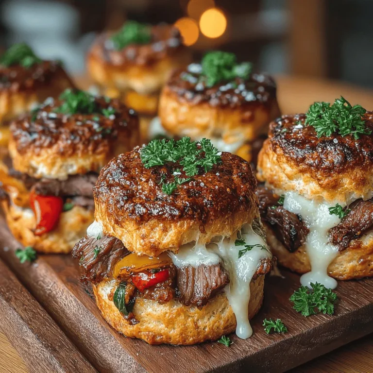 A successful Mini Cheesesteak Biscuit Bake relies on a few key ingredients that work harmoniously to create the ultimate flavor experience. Let’s explore each component that contributes to this delightful dish.