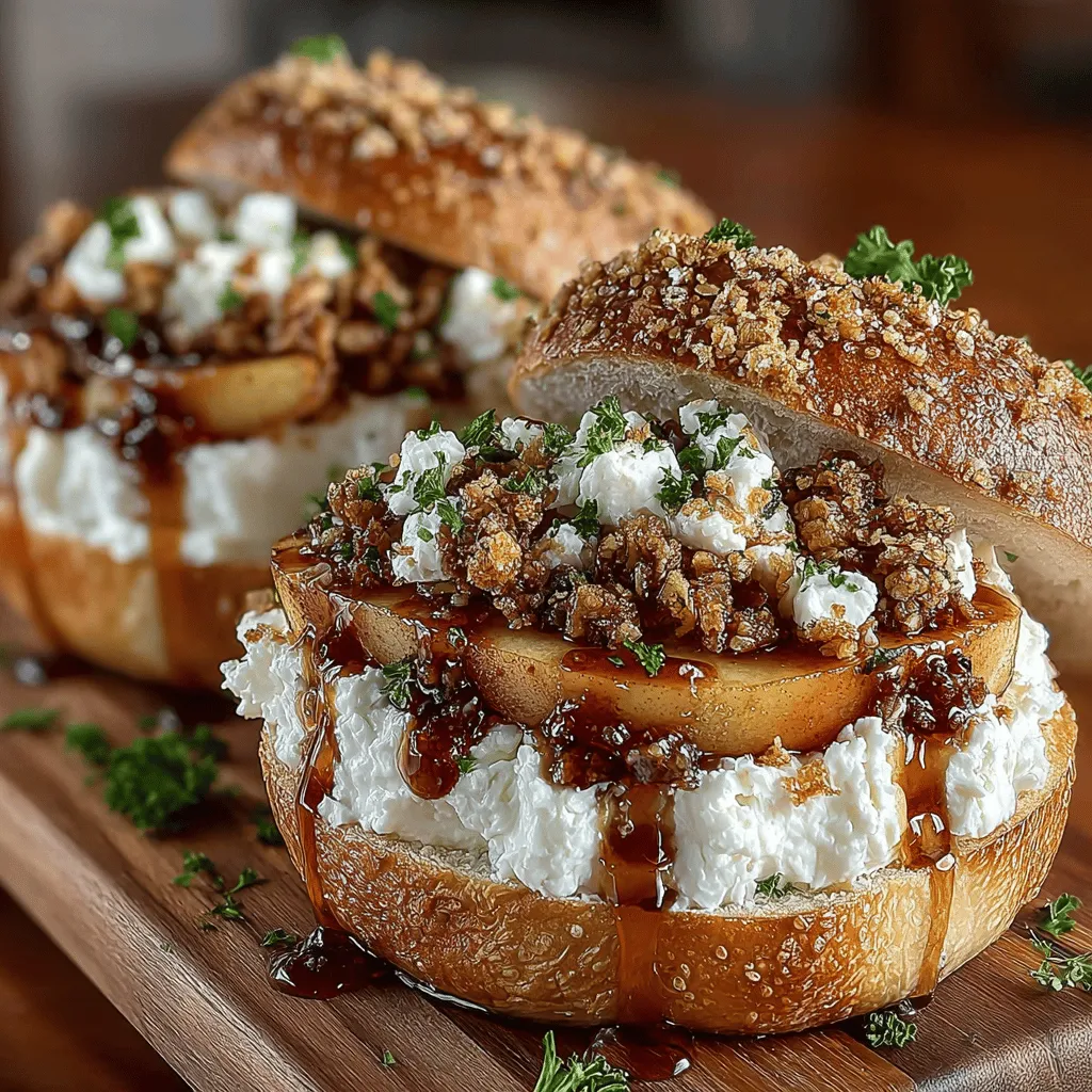 Cinnamon Apple Bagel Sandwiches are a delightful fusion of flavors and textures, making them an irresistible choice for breakfast, brunch, or a quick snack. Imagine biting into a warm, toasted bagel layered with sweet, caramelized apples and creamy, tangy cream cheese. The comforting notes of cinnamon wafting through the air evoke a sense of nostalgia, reminiscent of homemade desserts and cozy family gatherings. This sandwich marries the classic flavors of fall with the convenience of a bagel, creating a dish that is both satisfying and versatile.