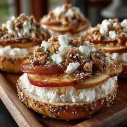 Cinnamon Apple Bagel Sandwiches are a delightful fusion of flavors and textures, making them an irresistible choice for breakfast, brunch, or a quick snack. Imagine biting into a warm, toasted bagel layered with sweet, caramelized apples and creamy, tangy cream cheese. The comforting notes of cinnamon wafting through the air evoke a sense of nostalgia, reminiscent of homemade desserts and cozy family gatherings. This sandwich marries the classic flavors of fall with the convenience of a bagel, creating a dish that is both satisfying and versatile.
