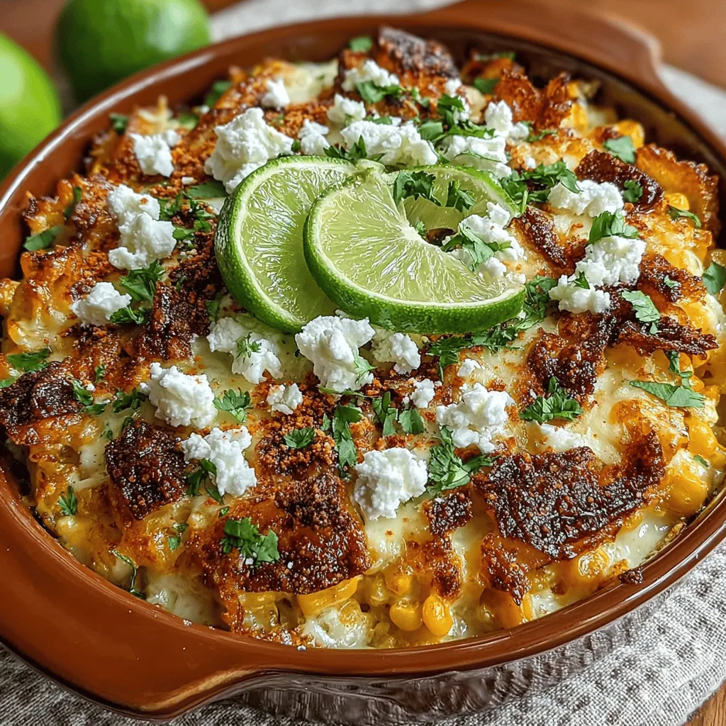 Mexican street corn, known as elote, has captured the hearts and taste buds of food lovers around the world. This beloved street food features grilled corn on the cob slathered in creamy sauce, sprinkled with cheese, and finished off with a squeeze of lime and a dash of chili powder. The combination of sweet corn, tangy cheese, and zesty spices creates an unforgettable flavor profile that’s both comforting and exciting. Imagine taking all the delicious elements of elote and transforming them into a hearty casserole—this is where our Spicy Mexican Street Corn Casserole comes in.