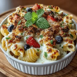 Are you ready to embark on a culinary adventure that marries the comforting essence of pasta with the vibrant sweetness of fresh fruits? The Fruit Pasta Bake Delight is an innovative dish that promises to tantalize your taste buds and leave your guests craving more. This unique recipe showcases a delightful fusion of sweet and savory flavors, resulting in a comforting bake that can be enjoyed at any time of the day. Whether you’re looking for a refreshing brunch option, a unique breakfast idea, or an unexpected dessert, this dish ticks all the boxes.