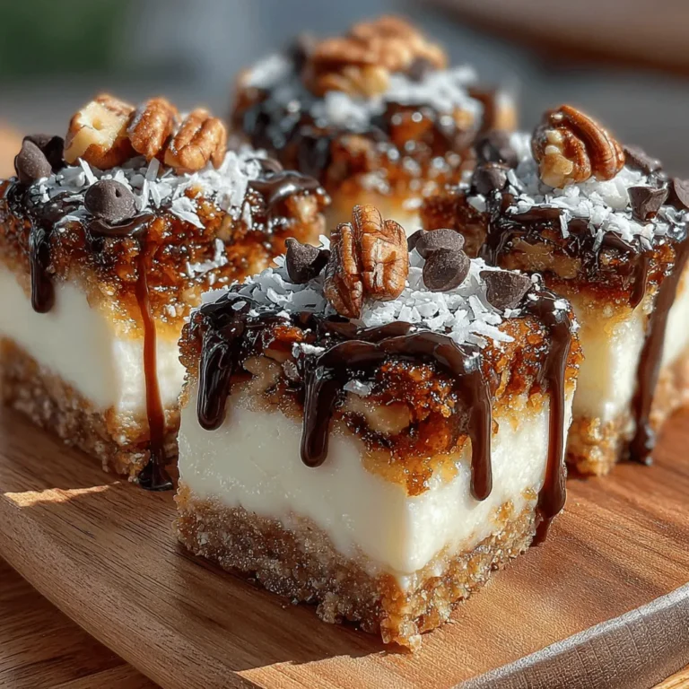 Enhancing the flavor and presentation of your Coconut Pecan Paradise Squares can be achieved through the strategic use of optional ingredients. Mini chocolate chips can add a delightful burst of sweetness, balancing the rich coconut and pecan flavors. They also provide a fun texture that can make each bite even more enjoyable. Fresh coconut flakes, on the other hand, can elevate the visual appeal of the squares. Their light, fluffy texture and subtle sweetness complement the overall flavor profile, giving your dessert a tropical flair. Incorporating these ingredients is entirely up to your personal preference, but they can make a significant difference in both taste and aesthetics.
