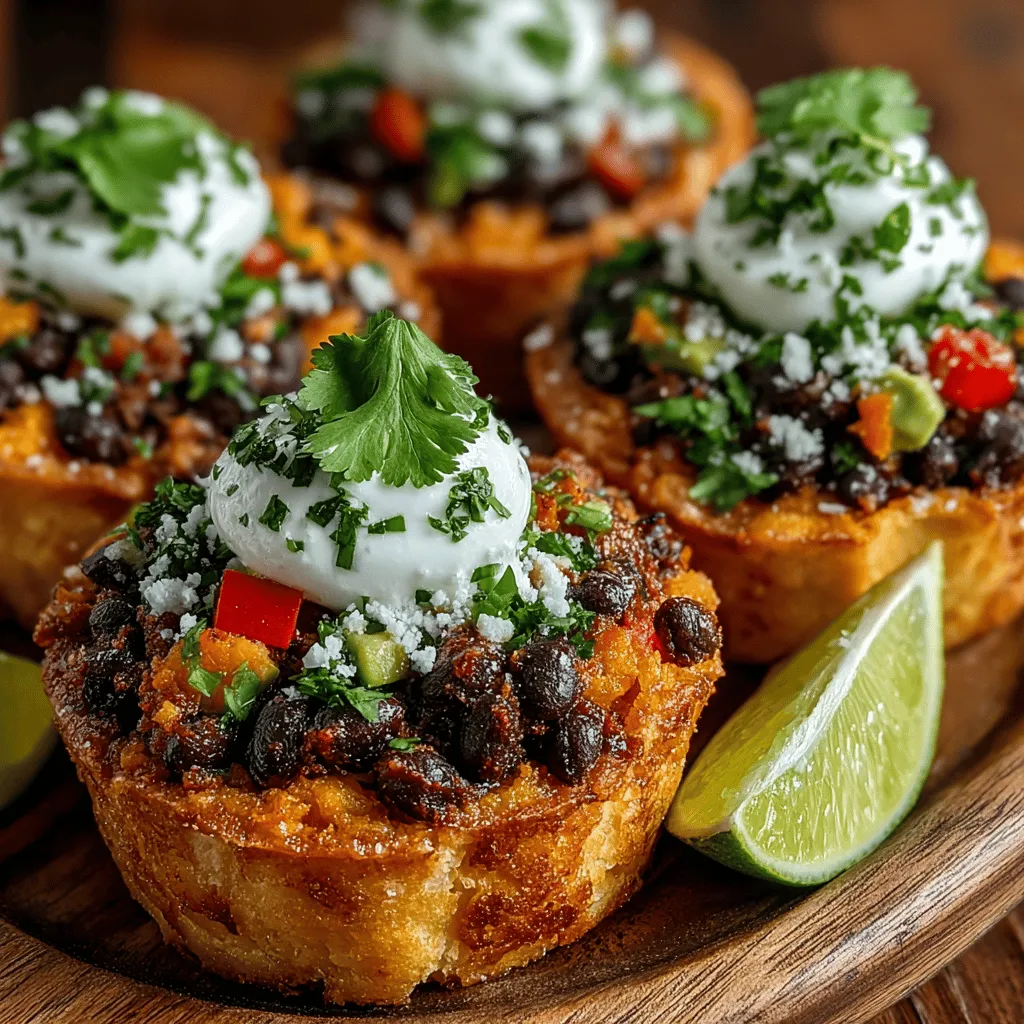 When it comes to creating a dish that is not only delicious but also nutritious, Mini Sweet Potato Black Bean Cups stand out as a top contender. These bite-sized delights are perfect for any occasion, whether you're hosting a party, looking for a healthy snack, or seeking a unique appetizer to impress your guests. The combination of sweet potatoes and black beans not only provides a rich flavor but also packs a powerful nutritional punch that makes this recipe both satisfying and wholesome.