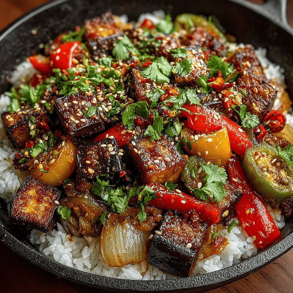 In the realm of vibrant and flavorful dishes, few can rival the Spicy Eggplant & Hatch Chili Stir-Fry. This delightful recipe is a celebration of fresh, wholesome ingredients that come together to create a dish bursting with flavor and texture. It showcases the rich, earthy flavor of eggplant, complemented by the unique, smoky heat of Hatch green chilies. Whether you're seeking a quick weeknight dinner or aiming to impress guests at a special gathering, this stir-fry is not only simple to prepare but also packed with nutrients and taste, making it a versatile addition to any meal plan.