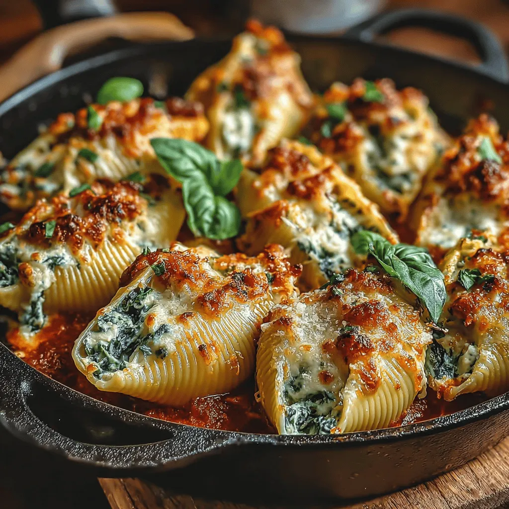Savory Spinach Mushroom Stuffed Shells Delight is a dish that perfectly encapsulates the essence of comfort food. With its rich combination of flavors and textures, this recipe offers an inviting experience that appeals not only to the palate but also to the heart. The blend of creamy cheeses, earthy mushrooms, and vibrant spinach nestled within tender pasta shells creates a satisfying meal that is perfect for family dinners, potlucks, or special occasions.