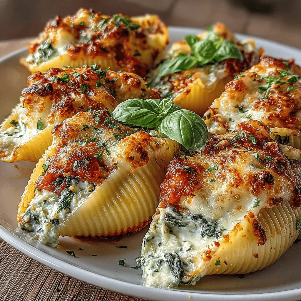 Savory Spinach Mushroom Stuffed Shells Delight is a dish that perfectly encapsulates the essence of comfort food. With its rich combination of flavors and textures, this recipe offers an inviting experience that appeals not only to the palate but also to the heart. The blend of creamy cheeses, earthy mushrooms, and vibrant spinach nestled within tender pasta shells creates a satisfying meal that is perfect for family dinners, potlucks, or special occasions.