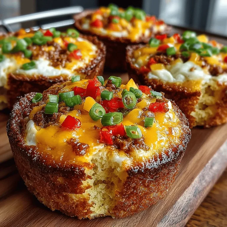 Cheesy Sunrise Egg Muffins are more than just a breakfast item; they are a delightful amalgamation of nutrition, flavor, and convenience. As the world embraces healthier eating habits and the need for quick meal solutions, these muffins have emerged as a favorite among busy individuals and families alike. Imagine starting your day with a wholesome bite that not only satisfies your hunger but also fuels your body with essential nutrients. These egg muffins encapsulate the goodness of eggs, vibrant vegetables, and melty cheese, making them a versatile choice for breakfast, lunch, or even a snack.