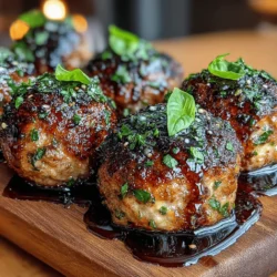 Baked Balsamic Meatballs Recipe
