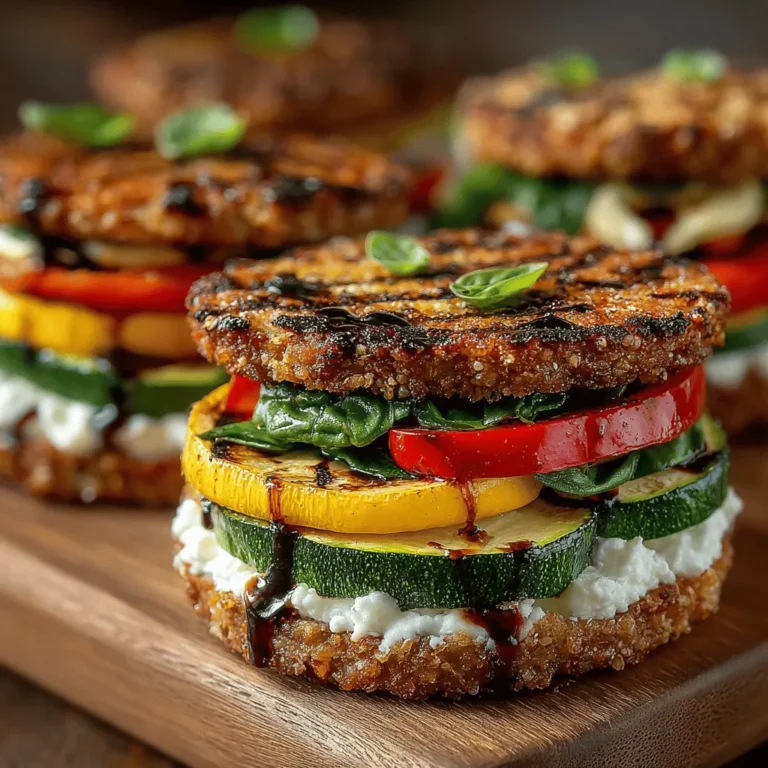 In the world of culinary delights, few dishes can match the vibrant appeal of Mini Grilled Veggie Sandwich Circles. This wholesome recipe is not only a feast for the eyes but also a celebration of fresh, seasonal ingredients. Imagine tender, grilled vegetables nestled between soft, warm pita bread, all enhanced by the creamy richness of goat cheese. Whether you're looking for a satisfying snack, a flavorful appetizer for your next gathering, or a light meal that won’t weigh you down, these mini sandwiches offer a perfect solution.