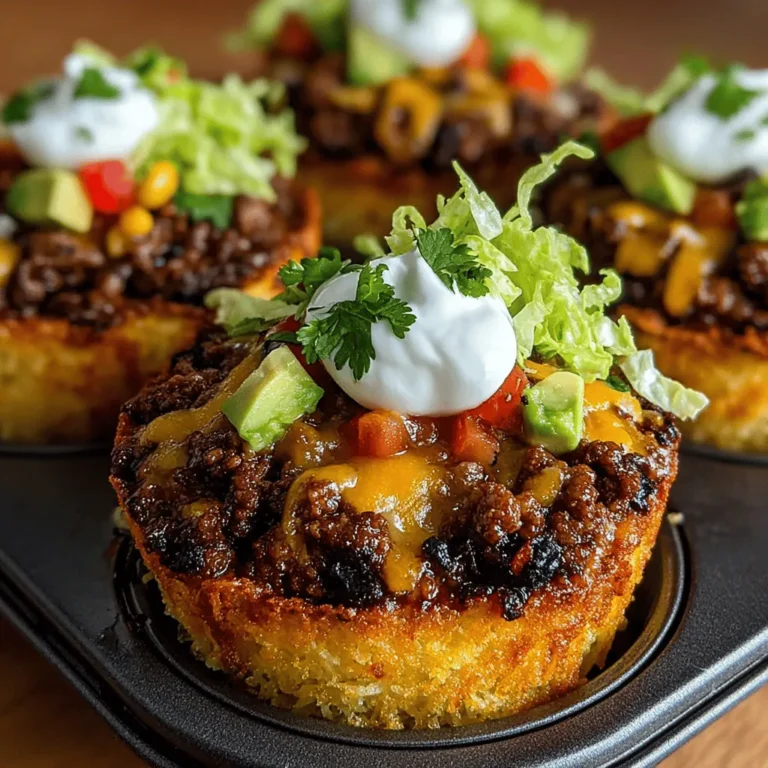 Combining two of the most beloved dishes in the culinary world, spaghetti and tacos, results in a delightful fusion that appeals to both children and adults alike. The Mini Spaghetti Taco Bowls are not just a creative twist on traditional meals; they offer a playful and exciting way to enjoy the flavors and textures of both cuisines. Whether you are hosting a casual family dinner or a festive gathering with friends, these taco bowls promise to be a hit, making mealtime fun and engaging.
