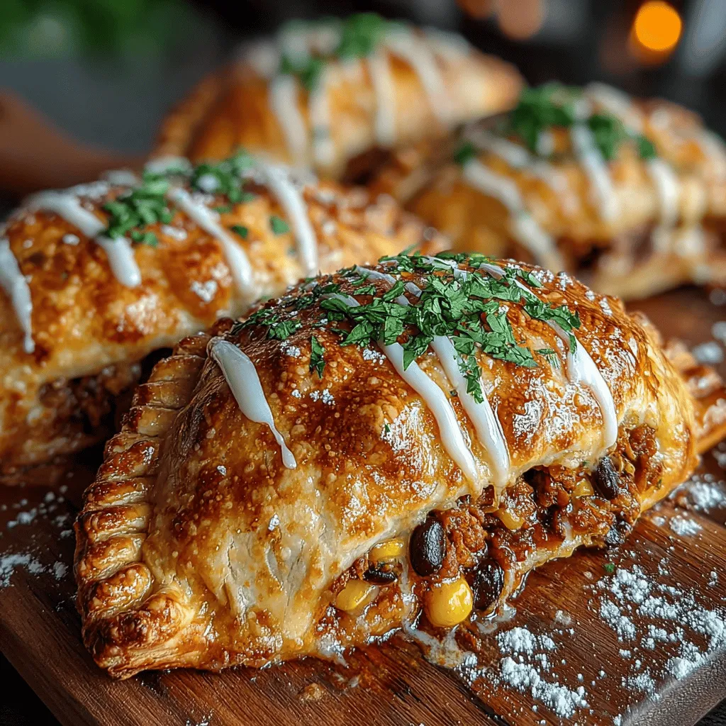 Hand pies have long been celebrated as a quintessential comfort food, beloved for their portable nature and satisfying fillings. These delightful pastries, often encasing a variety of savory or sweet ingredients, have found a special place in kitchens around the world. In this recipe, we’ll explore the tantalizing Spicy Chili Chicken Hand Pies, which elevate the classic hand pie with a fiery kick and bold flavor profile. What distinguishes this recipe is not just the spiciness, but also its versatility; whether you're preparing for a gathering, looking for easy meal prep options, or planning a cozy family dinner, these hand pies are sure to impress.