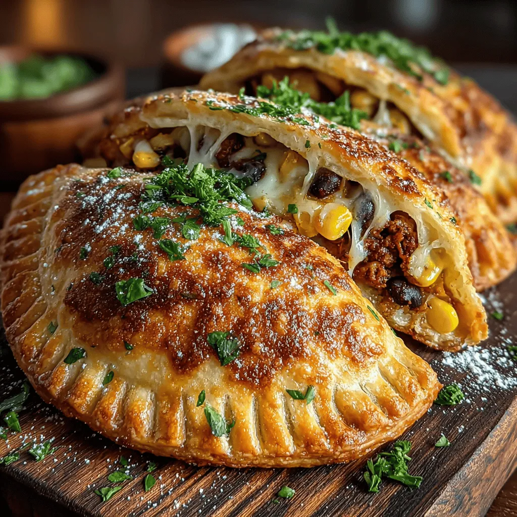 Hand pies have long been celebrated as a quintessential comfort food, beloved for their portable nature and satisfying fillings. These delightful pastries, often encasing a variety of savory or sweet ingredients, have found a special place in kitchens around the world. In this recipe, we’ll explore the tantalizing Spicy Chili Chicken Hand Pies, which elevate the classic hand pie with a fiery kick and bold flavor profile. What distinguishes this recipe is not just the spiciness, but also its versatility; whether you're preparing for a gathering, looking for easy meal prep options, or planning a cozy family dinner, these hand pies are sure to impress.