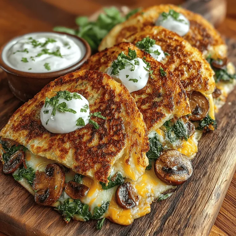 In recent years, the culinary landscape has experienced a significant shift towards vegetarian dishes, reflecting a growing awareness of health, sustainability, and ethical eating. As more individuals seek to incorporate plant-based options into their diets, recipes that are both delicious and easy to prepare have gained immense popularity. One such recipe is the Mini Mushroom Spinach Quesadilla Wedges. This dish not only satisfies the taste buds but also serves as a wholesome option that can be enjoyed as a snack or a light meal.