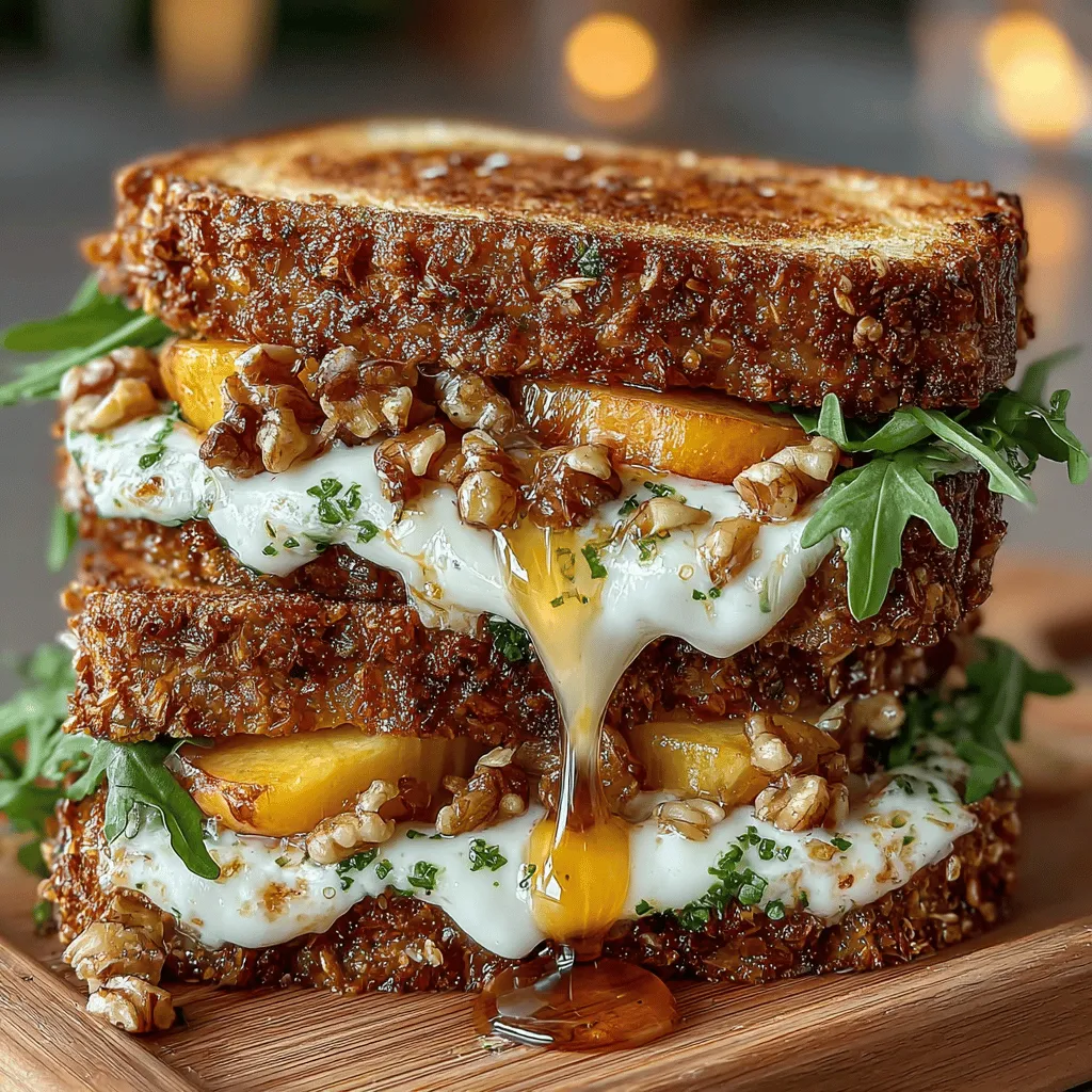 The Peachy Cream Cheese Sandwich Melt is a delightful culinary creation that strikes a perfect balance between sweet and savory flavors. This dish is not just a meal; it’s an experience, embodying the essence of comfort food while remaining versatile enough to serve as a breakfast option, a light lunch treat, or even a satisfying snack. Imagine biting into warm, toasted bread that envelops a luscious layer of cream cheese, complemented by the juicy sweetness of ripe peaches. It's a combination that tantalizes the taste buds and elevates your dining experience to a whole new level.