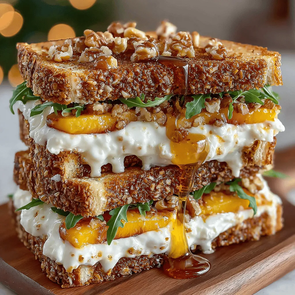 The Peachy Cream Cheese Sandwich Melt is a delightful culinary creation that strikes a perfect balance between sweet and savory flavors. This dish is not just a meal; it’s an experience, embodying the essence of comfort food while remaining versatile enough to serve as a breakfast option, a light lunch treat, or even a satisfying snack. Imagine biting into warm, toasted bread that envelops a luscious layer of cream cheese, complemented by the juicy sweetness of ripe peaches. It's a combination that tantalizes the taste buds and elevates your dining experience to a whole new level.