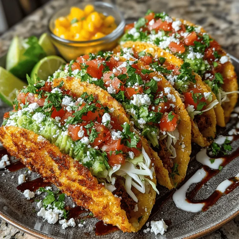 Creating the perfect crispy summer tacos involves a careful balance of flavors and textures. To ensure that every bite bursts with freshness, consider the following tips for combining your ingredients: