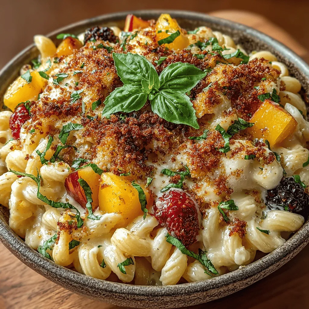 Comfort food has a way of wrapping us in warmth and nostalgia, evoking memories of family gatherings, cozy evenings, and satisfying meals that nourish both body and soul. Among these beloved dishes, mac and cheese holds a special place in the hearts of many. Its creamy texture, cheesy goodness, and simple preparation make it a go-to comfort food for countless households. However, in the culinary world, innovation is key, and the One-Pot Fruit Mac and Cheese Delight takes this classic dish to new heights. By introducing the vibrant flavors of fresh fruit, this recipe transforms traditional mac and cheese into a unique culinary experience that appeals to a diverse range of palates.