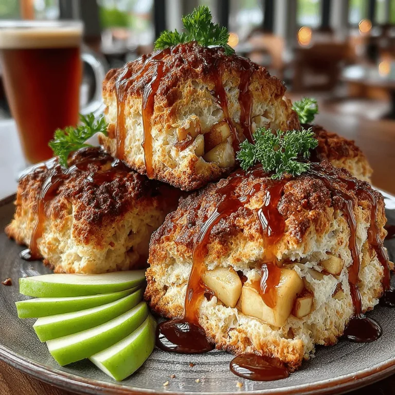 Scones are a delightful treat, often associated with cozy afternoons and calming cups of tea. The recipe for Maple Glazed Apple Cinnamon Scones combines the warm, inviting flavors of sweet maple syrup, tart apples, and aromatic cinnamon, making it an irresistible choice for any time of day. Whether you're enjoying them as a special breakfast, a comforting snack, or a perfect accompaniment to your evening tea, these scones promise to please the palate and warm the soul.