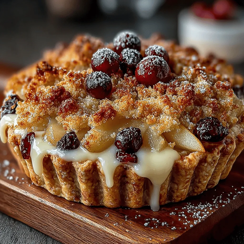As the leaves change and the air turns crisp, the arrival of fall brings with it a bounty of seasonal fruits that are perfect for baking. Among these, pears and cranberries stand out as two delightful ingredients that can transform any dessert into a festive treat. The Pear & Cranberry Delight Pie with Crunchy Streusel is a perfect embodiment of this seasonal spirit. This pie combines the sweet, juicy essence of ripe pears with the tartness of cranberries, resulting in a dessert that is not only visually appealing but also a symphony of flavors and textures.